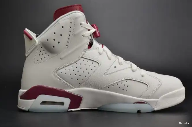 Rep TBK 6 Jordan 384664-116 Air Maroon Retro white 0611